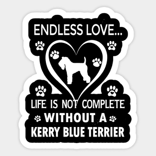 Kerry Blue Terrier Lovers Sticker